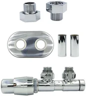 Zawory i kraniki - Varioterm Zawór termostatyczny TWINS All in One z rozetą owalną - chrom instalacja 1/2 - GZ1/2 lewa ATSGS0202CFK/L(GZ1/2) - miniaturka - grafika 1