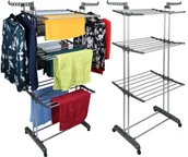 Suszarki na ubrania - Suszarka wolnostojąca Sonora szara - miniaturka - grafika 1