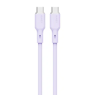Kabel USB Aukey Kabel USB-C do USB-C Aukey CB-SCC102, 100W, 1.8m (lawendowy) - Kable USB - miniaturka - grafika 1