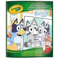 Zabawki kreatywne - Crayola: książeczka do kolorowania z naklejkami - Bluey - miniaturka - grafika 1