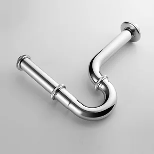 Zlewozmywak z syfonem - Uniwersalny zlewozmywak łazienkowy z syfonem 1 1/4" x 32 mm, rura odpływowa ze stali nierdzewnej do zlewozmywaków łazienkowych i kuchennych - Syfony - miniaturka - grafika 1