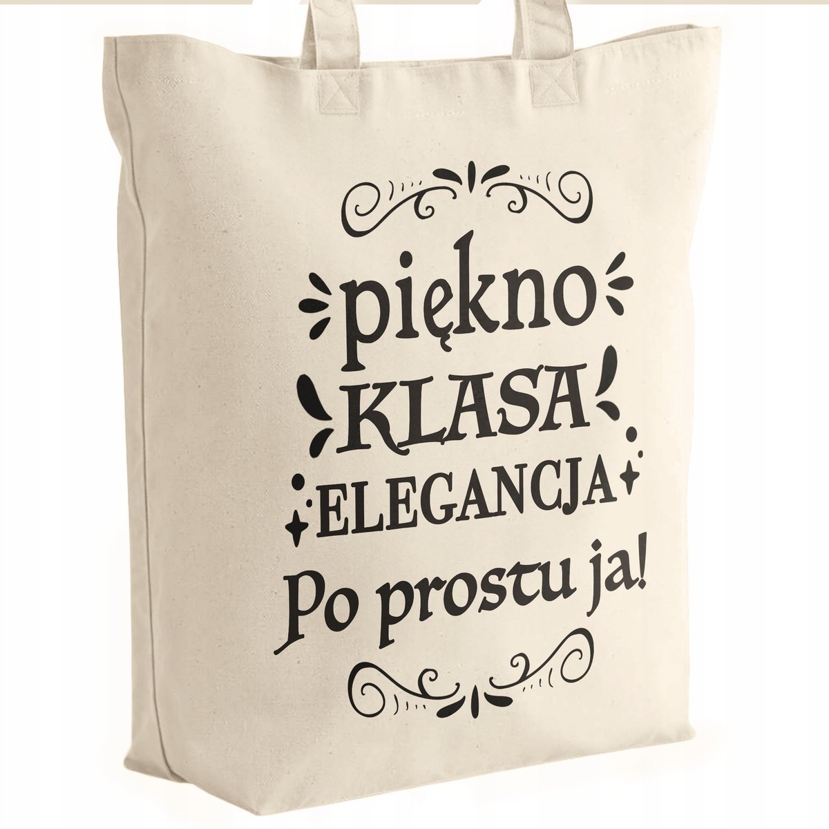 Torba bawełniana premium prezent na Dzień Kobiet Piękno Elegancja Klasa