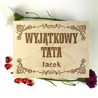 Gadżety dla niej i dla niego - Pudełeczko Wyjątkowy tata z imieniem prezent Herbaciarka - miniaturka - grafika 1