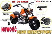 Jeździki dla dzieci - SUPER-TOYS MOTOR CHOPPER"HELD", POMPOWANE KOŁA DO 25 KM/H, PODŚWIETLANY SILNIK/XB1058 - miniaturka - grafika 1