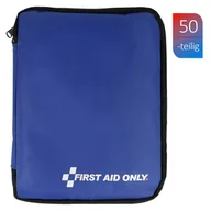 Akcesoria dla osób starszych i niepełnosprawnych - FIRST AID ONLY Apteczka 50-elementowa, z suwakiem, niebieska - miniaturka - grafika 1