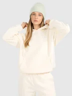 Bluzy damskie - Polar loose z kapturem damski 4F 4FRAW25TFLEF451-11S Biały M - miniaturka - grafika 1