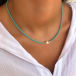 Kolorowy naszyjnik typu choker - Naszyjniki - miniaturka - grafika 1