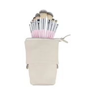 Pędzle do makijażu - Ilū Basic, Zestaw 10 Pędzli Do Makijażu + Etui, Różowy - miniaturka - grafika 1