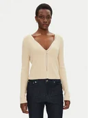 Swetry damskie - Morgan Kardigan 241-MIRZI Zielony Regular Fit - miniaturka - grafika 1