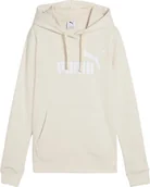 Bluzy damskie - Bluza damska Puma ESS No.1 Logo Hoodie kremowa 682391 87 L - miniaturka - grafika 1