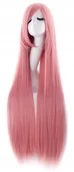 Dodatki do strojów karnawałowych - Cosplay Peruka Włosy 100Cm Różowe Anime Manga W5 - miniaturka - grafika 1