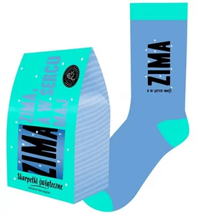 Skarpetki Świąteczne Na Prezent Oj Zima - Ozdoby bożonarodzeniowe - miniaturka - grafika 1