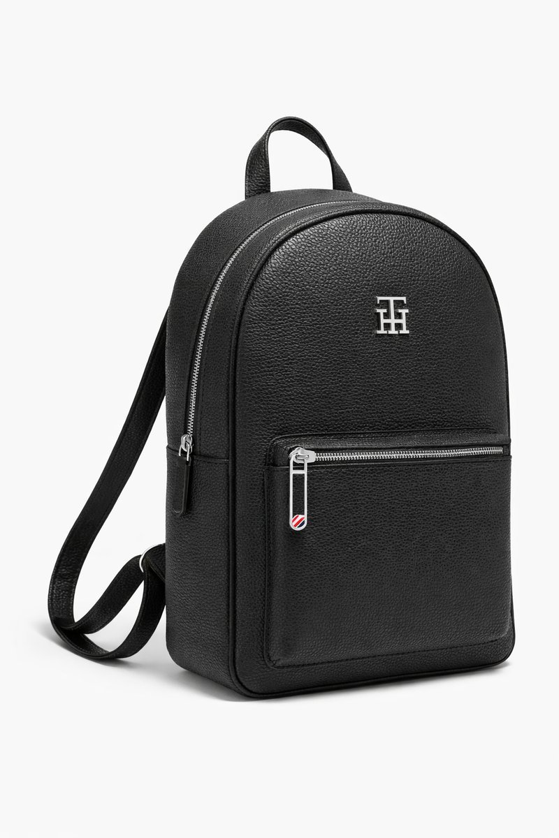 TOMMY HILFIGER DAMSKI PLECAK MIEJSKI CZARNY Z LOGO KLASYCZNY 1I4A