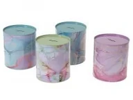 Skarbonki - Skarbonka metalowa Marmur Mix - miniaturka - grafika 1