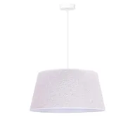Lampy sufitowe - Duolla - Żyrandol na lince BOUCLE 1xE27/15W/230V śr. 50 cm biały - miniaturka - grafika 1