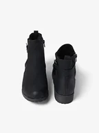 Botki damskie - TOM TAILOR Damskie sztyblety 7997303, Czarny Black 00001, 36 EU - miniaturka - grafika 1