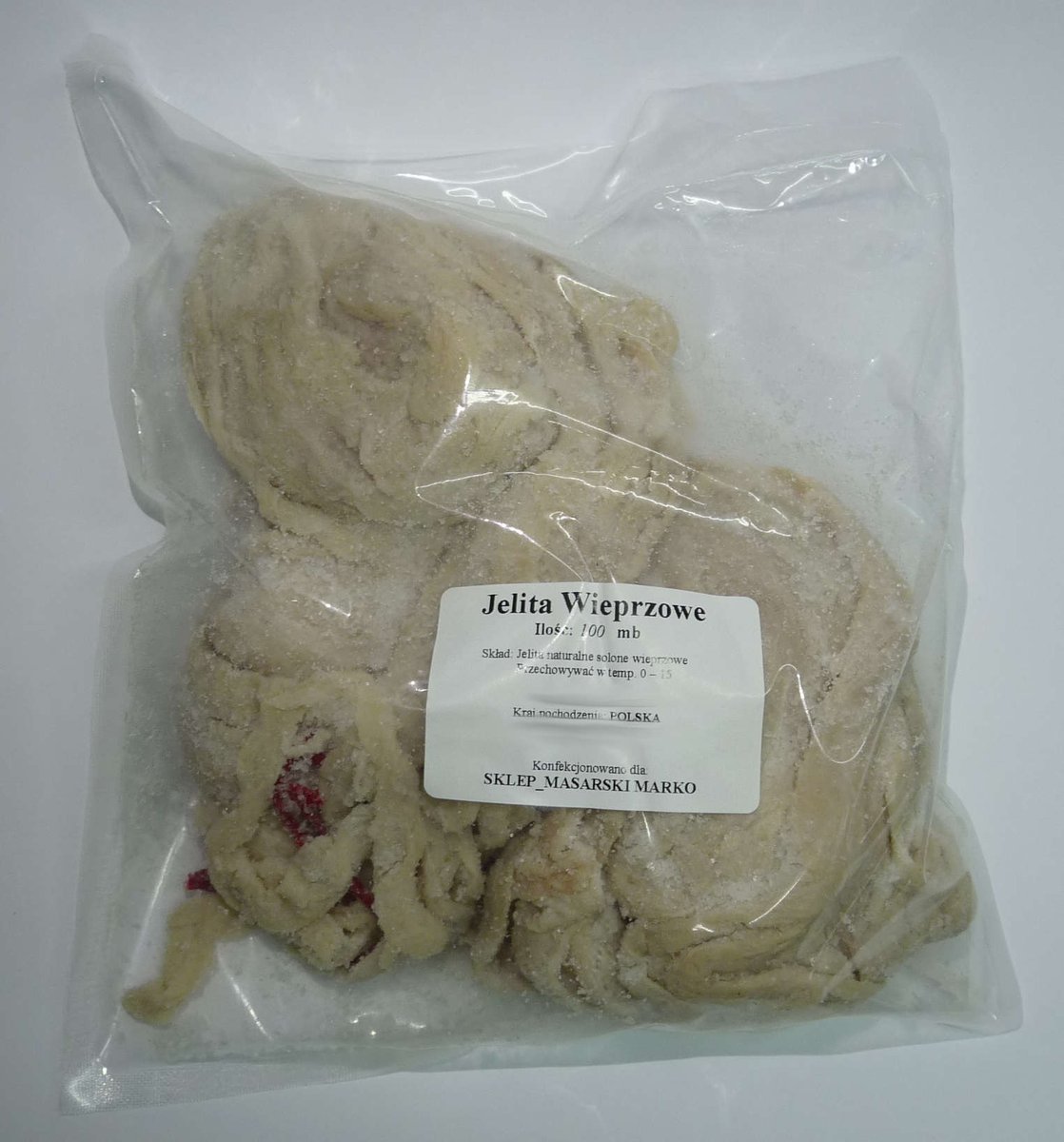 Jelito wieprzowe cienkie kaliber 36+ długość 15 m