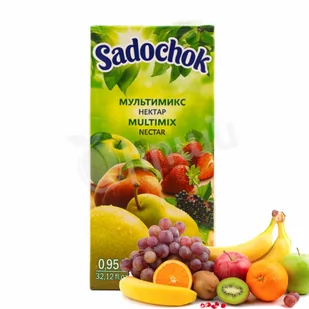 Nektar owocowo-jagodowy z miąższem Multimix "Sadochok" 950ml - Soki i napoje niegazowane - miniaturka - grafika 1