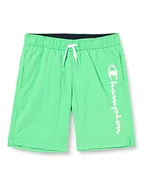 Spodenki damskie - Champion Szorty plażowe chłopięce z logo -Ac kąpielówki, Jasnozielony, 3-4 lat - miniaturka - grafika 1