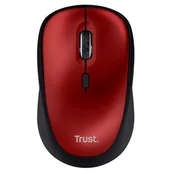 Myszki - TRUST Yvi+ Eco Czarno-czerwona - miniaturka - grafika 1