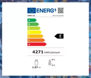 Regał chłodniczy VERMELLO RCh-5 2500 z drzwiami, szerokość 615 mm - Szafy i witryny chłodnicze - miniaturka - grafika 4