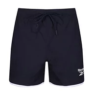 Spodenki damskie - Reebok Męskie szorty kąpielowe w kolorze granatowym, szybkoschnące kąpielówki poliestrowe, granatowy, M - miniaturka - grafika 1