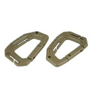 Mil-Tec - Karabinek Tactical MOLLE - 2 szt. - Coyote - 15922505 - Sprzęt wspinaczkowy - miniaturka - grafika 1