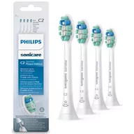 Końcówki do szczoteczek elektrycznych - Philips Końcówki do Sonicare C2 Optimal Plaque Defence HX9024/10 (4 szt.) - miniaturka - grafika 1