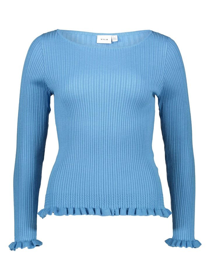 Vila Koszulka w kolorze niebieskim