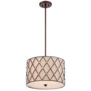 Lampy sufitowe - Elstead Lighting Lampa wisząca BROWN LATTICE QZ/BROWNLATT/P/M - Lighting QZ/BROWNLATT/P/M - miniaturka - grafika 1