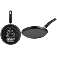 Patelnie - Patelnia Carbon do naleśników 22 cm czarny - miniaturka - grafika 1