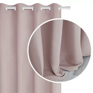Zasłona 140 x 250 Blackout Przelotki Hold Pudrowy - Zasłony - miniaturka - grafika 1