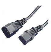 Kable - NN PC kabel IEC in/out przewód zasilający przedłuż - miniaturka - grafika 1