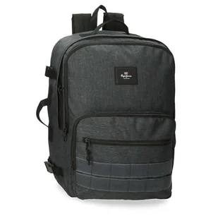 Pepe Jeans Aris Evergreen Plecak kabinowy na laptopa 15,6" Denim 31x44x20 cm Poliester by Joumma Bags - Torby na laptopy - miniaturka - grafika 1