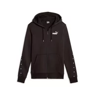 Bluzy damskie - Bluza z kapturem damska Puma ESS TAPE FZ FL czarna 67599701-M - miniaturka - grafika 1