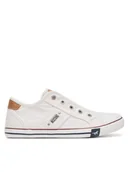 Trampki damskie - Mustang Trampki 1099-409 Biały - miniaturka - grafika 1