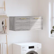Szafki na klucze - vidaXL Szafka wisząca, szary dąb sonoma, 80x36,5x35 cm - miniaturka - grafika 1