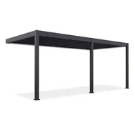 Kratki i pergole - Automatyczna pergola przyścienna z oświetleniem ELEGANCE WALL AUTOMATIC 3x6 Anthracite - Gutroof - miniaturka - grafika 1