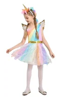 Stroje karnawałowe - Suknia unicorn jednorożec r.110 - miniaturka - grafika 1