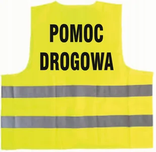 Kamizelka odblaskowa z nadrukiem POMOC DROGOWA rozmiar XL - Odzież robocza - miniaturka - grafika 1
