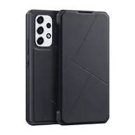 Etui i futerały do telefonów - Dux Ducis Skin X kabura etui pokrowiec z klapką Samsung Galaxy A73 czarny - miniaturka - grafika 1