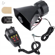 Akcesoria motoryzacyjne - Syrena Elektroniczna Policyjna Megafon Alarm 7 Tonowa Głośna Fanfara 100W Tz-101 - miniaturka - grafika 1