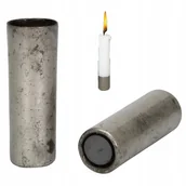 Świeczniki - ŚWIECZNIK KANDELABR NA MAGNES LOFT srebrny metalowy dekoracja ozdoba - miniaturka - grafika 1