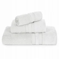 Ręczniki - Ręcznik kąpielowy frotte Eurofirany 100% bawełna PORTO 50X90 biały 500 gsm - miniaturka - grafika 1