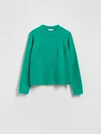 Swetry damskie - Reserved - Sweter z domieszką wełny - jasnozielony - miniaturka - grafika 1