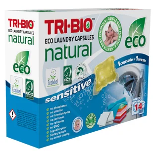 BioLife TRI-BIO TRI-BIO Naturalne eko kapsułki do prania Sensitiv - Środki do prania - miniaturka - grafika 4