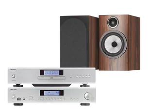 Rotel A14 MkII (srebrny) + CD14 MkII (srebrny) + 706 S3 (mokka) - Zestawy stereo - miniaturka - grafika 1