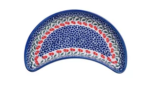 Ceramiczna tacka półksiężyc Ceramika Bolesławiec - Tace i patery - miniaturka - grafika 1