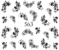 Ozdoby do paznokci - Naklejki wodne na paznokcie - nr 563 - miniaturka - grafika 1
