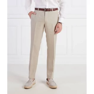 Spodnie męskie - Oscar Jacobson Lniane spodnie | Regular Fit - grafika 1